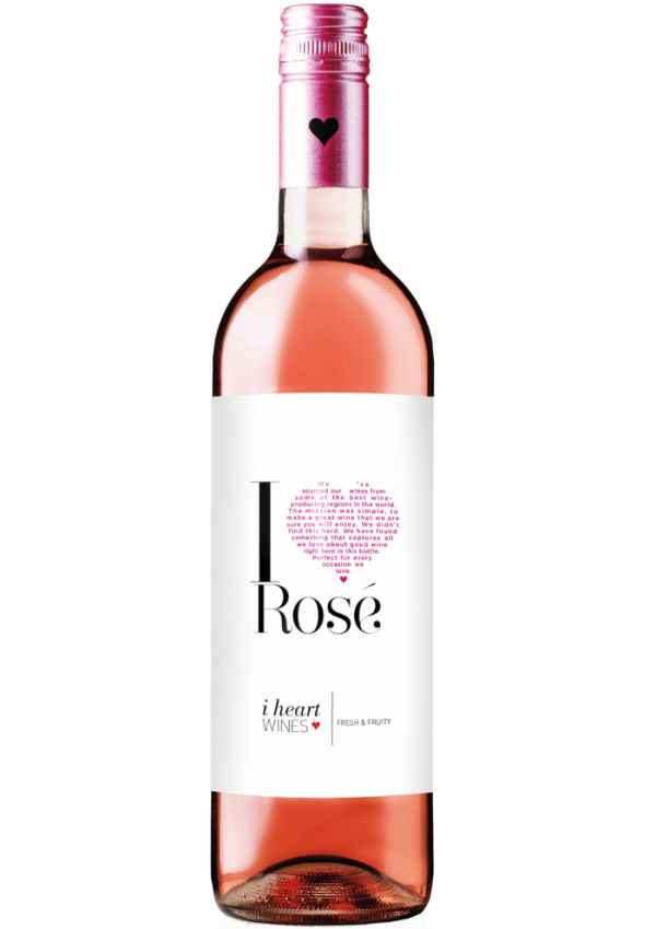 I HEART ROSADO 750 ML.